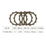 Kit disques d'embrayage garnis kyoto suzuki ts 80 er 81 - 83