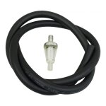 Kit durite d essence 8x12 noir 1m avec filtre � essence conique �8