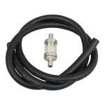 Kit durite d essence 8x12 noir 1m avec filtre � essence cylindrique