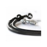Kit durites de frein avant aviation carbone raccords noirs cagiva plan