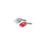 Kit d'éclairage en silicone vélo finger avant / arrière blanc / rouge Kit d'éclairage en silicone vélo finger avant / arrière blanc / rouge