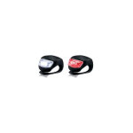Kit d'éclairage en silicone vélo snail noir avant / arrière Kit d'éclairage en silicone vélo snail noir avant / arrière