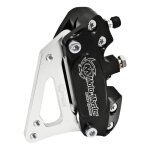 Kit �trier de frein 4 pistons noir avec adaptateur pour supermotard h