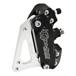 Kit trier de frein 4 pistons noir avec adaptateur pour supermotard y