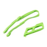 Kit patin et guide de cha�ne ufo kawasaki 250 kx - f 17 - 18 vert (vert k