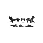 Kit plastique rtech ktm 250 exc - f 20 - 21 noir (avec plastique plaque ph