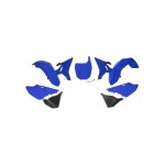Kit plastique rtech revolution yamaha 250 yz 02 - 20 bleu / noir