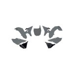 Kit plastique rtech revolution yamaha 250 yz 02 - 20 gris quantum