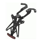Kit support de plaque r�glable avec �clairage et catadioptre lightec