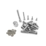 Kit vis d�co adaptable pour booster spirit road - bleu anodis�