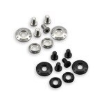 Kit vis et rondelles argent pour casque warrior ufo