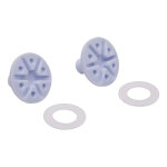 Kit visserie fox racing pour casque v1 white