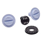 Kit visserie fox racing pour casque v3 white