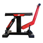 Lève - moto ajustable à levier hydraulique scar mx en acier noir / rouge Lève - moto ajustable à levier hydraulique scar mx en acier noir / rouge