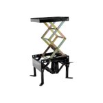 Lève - moto hydraulique bihr noir sur pieds fixes Lève - moto hydraulique bihr noir sur pieds fixes