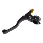 Levier de frein court alu noir + cocotte alu noir bihr