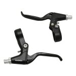 Leviers de frein vlo city / vtt newton aluminium noir pour v - brake (3