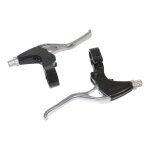 Leviers de frein vlo city / vtt newton argent - noir pour v - brake (3 doi