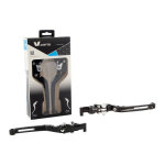 Leviers noirs v parts 175mm avec adaptateurs suzuki gsx 1300 b - king 08