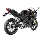Ligne complte catalyse leovince lv one inox noir yamaha yzf - r 125