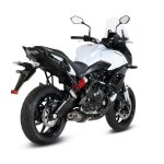 Ligne compl�te inox homologu�e mivv oval carbone kawasaki versys 650