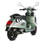 Ligne complète mivv delta race inox noir casquette carbone vespa gts Ligne complète mivv delta race inox noir casquette carbone vespa gts