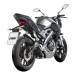 Ligne complète mivv gp inox noir embout carbone yamaha yzf - r 125 14 - 1 Ligne complète mivv gp inox noir embout carbone yamaha yzf - r 125 14 - 1