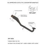 Ligne d �chappement catalys�e leovince yamaha n - max 125 17 - 20