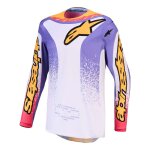 Maillot cross alpinestars fluid drag light lilac / blue iris / gold - xl