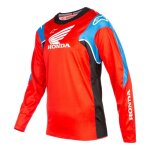 Maillot cross alpinestars honda racer iconic bright red / black / white - s