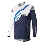 Maillot cross alpinestars techstar factory blanc / dark navy - s