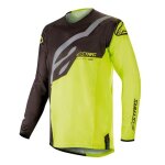 Maillot cross alpinestars techstar factory noir / jaune fluo - m