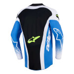 Maillot cross alpinestars techstar knif ucla blue / black / yellow fluo - s