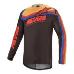 Maillot cross alpinestars techstars venom noir bright / rouge / orange - l