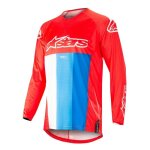 Maillot cross alpinestars techstar venom rouge / blanc / bleu - s
