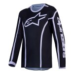 Maillot cross enfant alpinestars fluid youth apex v2 black / silver - l
