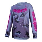 Maillot cross enfant alpinestars fluid youth lone gray camo purple - m