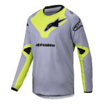 Maillot cross enfant alpinestars youth racer veil gray / yellow fluo - m