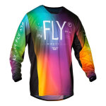 Maillot cross enfant fly racing kinetic prodigy fuschia / bleu electriqu