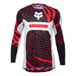 Maillot cross enfant fox racing youth flexair impression white - y - s