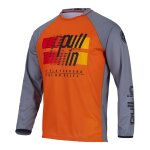Maillot cross enfant pull - in challenger master kid gris / orange - 4xs