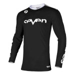 Maillot cross enfant seven rival staple junior noir - y - s