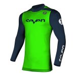 Maillot cross enfant seven zero raptor over vert fluo - xl