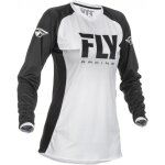 Maillot cross fille fly racing lite blanc / noir - ym