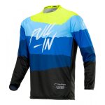 Maillot cross pull - in challenger original tone bleu / jaune fluo - s