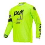 Maillot cross pull - in challenger race charcoal lime - s