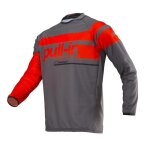 Maillot cross pull - in challenger race charcoal / orange - m