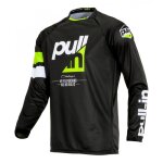 Maillot cross pull - in challenger race full lime / noir - s