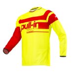 Maillot cross pull - in challenger race jaune fluo / rouge - xl