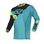 Maillot cross pull - in race aqua - xl
